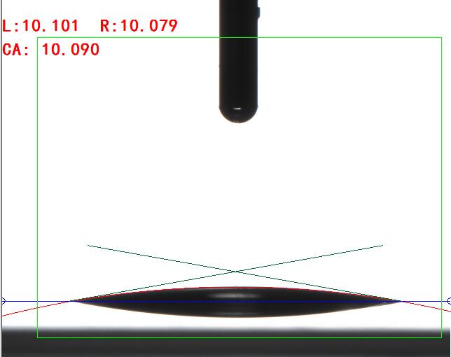 圓法測(cè)量接觸角 圓法測(cè)量接觸角